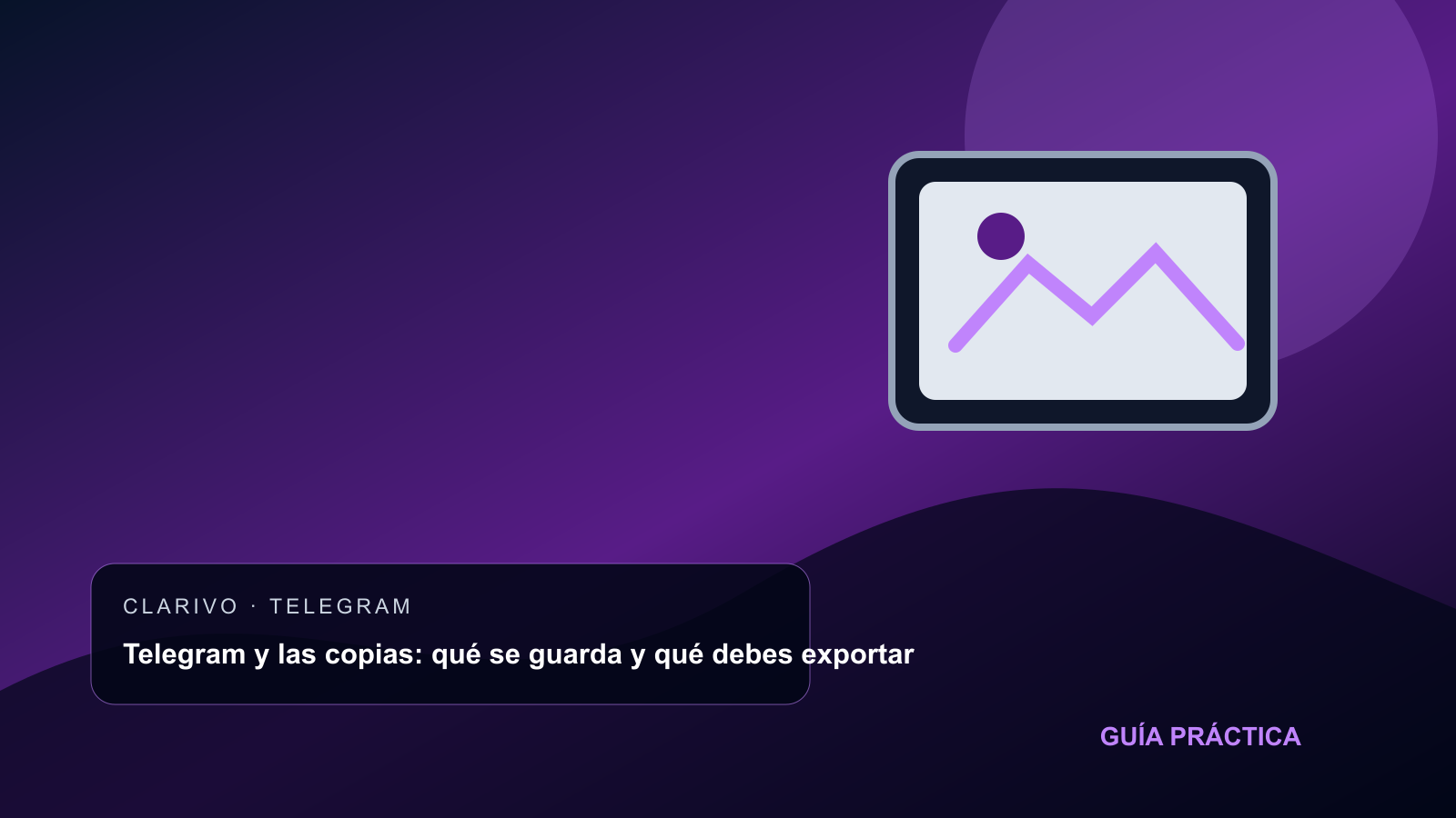 Telegram y las copias: qué se guarda y qué debes exportar