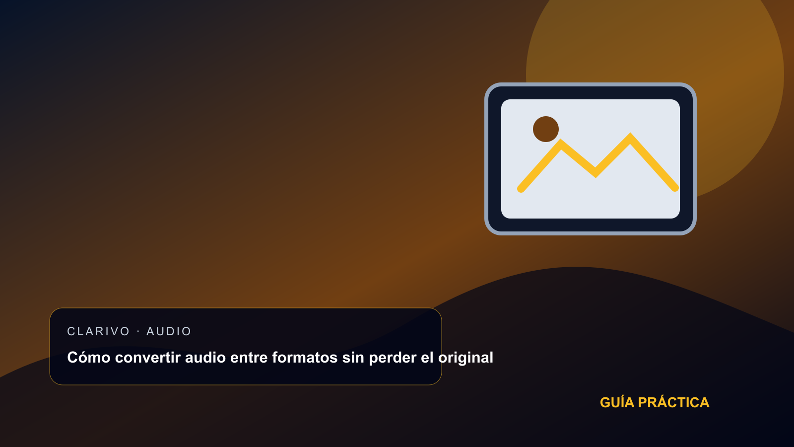 Cómo convertir audio entre formatos sin perder el original